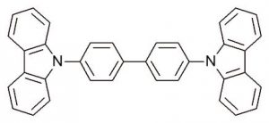 CBP – 4,4′-Bis(N-carbazolyl)-1,1′-biphenyl; CAS:58328-31-7.