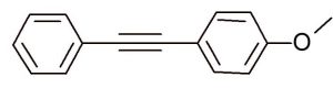 1-methoxy-4-(2 phenylethynyl)benzen; CAS: 7380-78-1