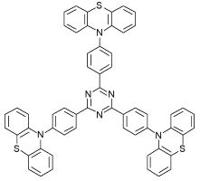 2,4,6-tri(4- phenyl phenothiazine)-1,3,5-triazine; TRZ 3(PhPTZ)