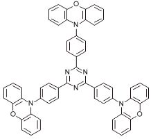 2,4,6-tri(4-phenyl phenoxazine )-1,3,5-triazine; TRZ 3(PhPXZ)