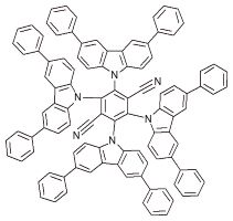 2,3,5,6-tetrakis(3,6-diphenylcarbazol-9-yl)-1,4-dicyanobenzene; 4CZTPN Ph; CAS 1416881-55-4
