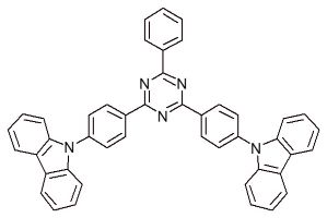 9, 9′-(((6-phenyl-1, 3, 5-triazine-2,4-diyl)bis(4,1-phenylene)bis(9-H-carbazole);p-bisCzTRZ