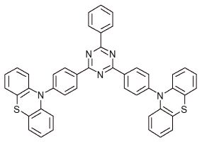 9, 9′-(((6-phenyl-1, 3, 5-triazine-2,4-diyl)bis(4,1-phenylene)bis(9-H-phenothiazine);p-bisPtzTRZ